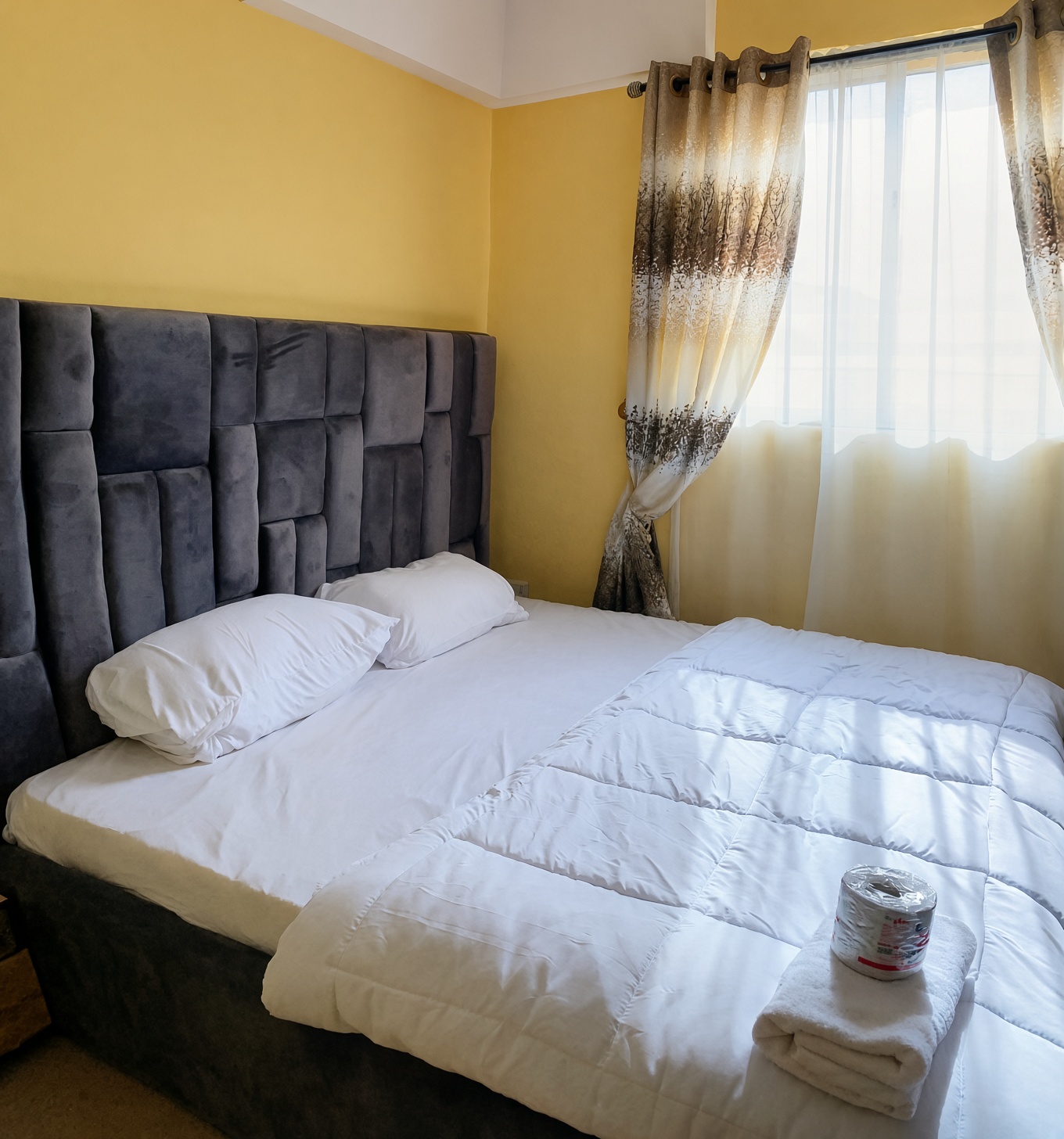 Comfortable apartment bedroom
